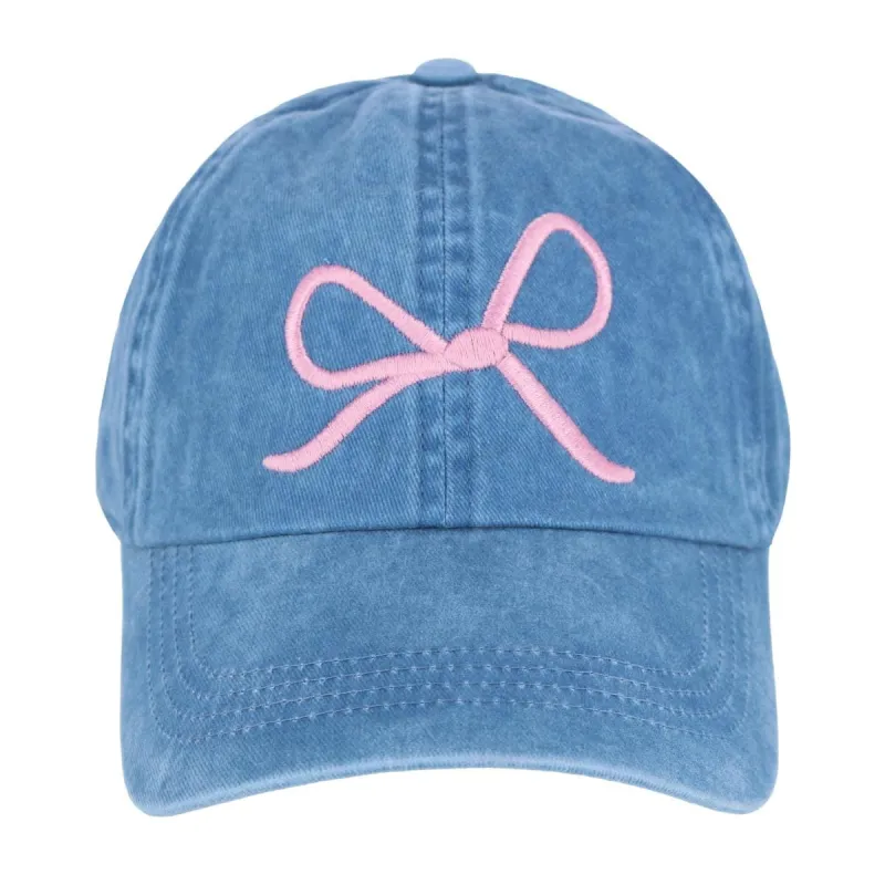 David & Young Women's Delicate Bow Baseball Cap sold by Belt Outlet
