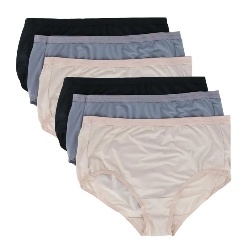 Fruit of the Loom Women's Plus Size Microfiber Brief Panty (6 Pack) sold by Belt Outlet