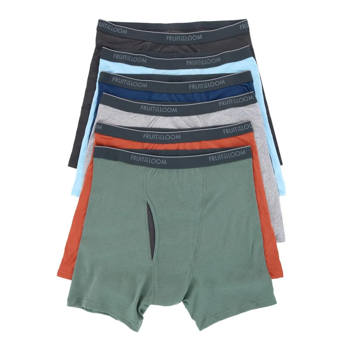 Fruit of the Loom Men's Big and Tall Coolzone Fly Boxer Briefs (6 Pack) sold by Belt Outlet product image thumbnail 3