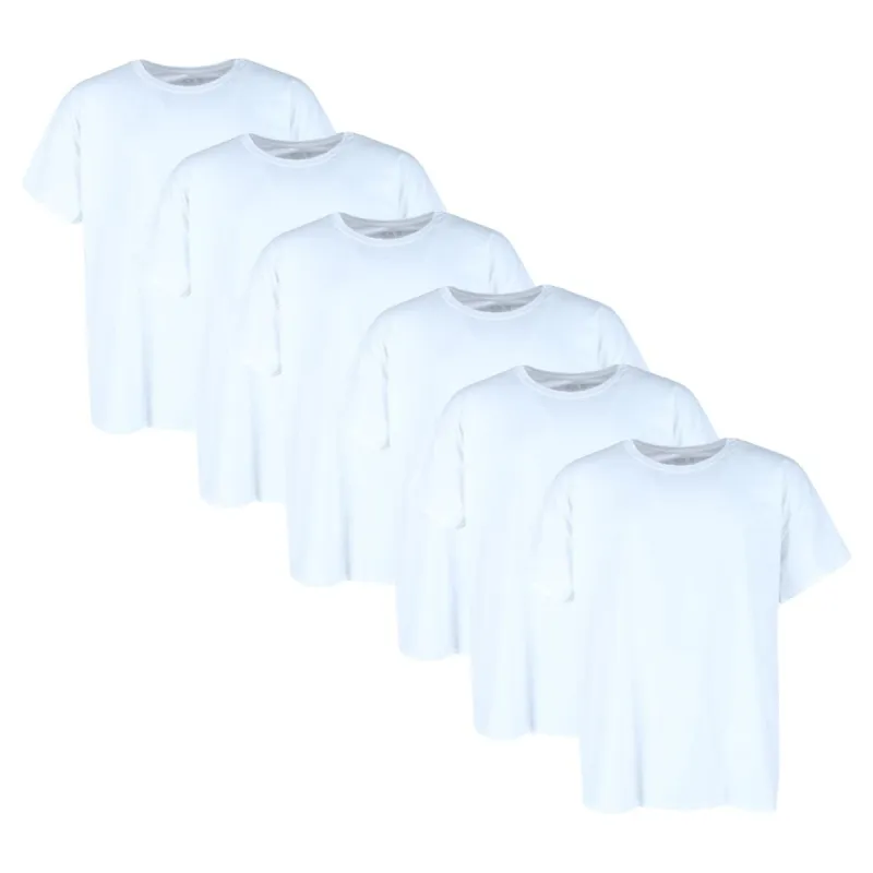 Fruit of the Loom Men's Big and Tall Crewneck Short Sleeve (6 Pack) made by Fruit of the Loom