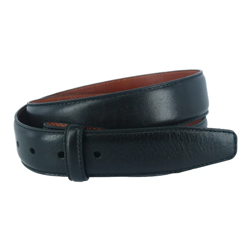 Trafalgar Pebble Grain Leather No Buckle Harness Belt Strap sold by Belt Outlet
