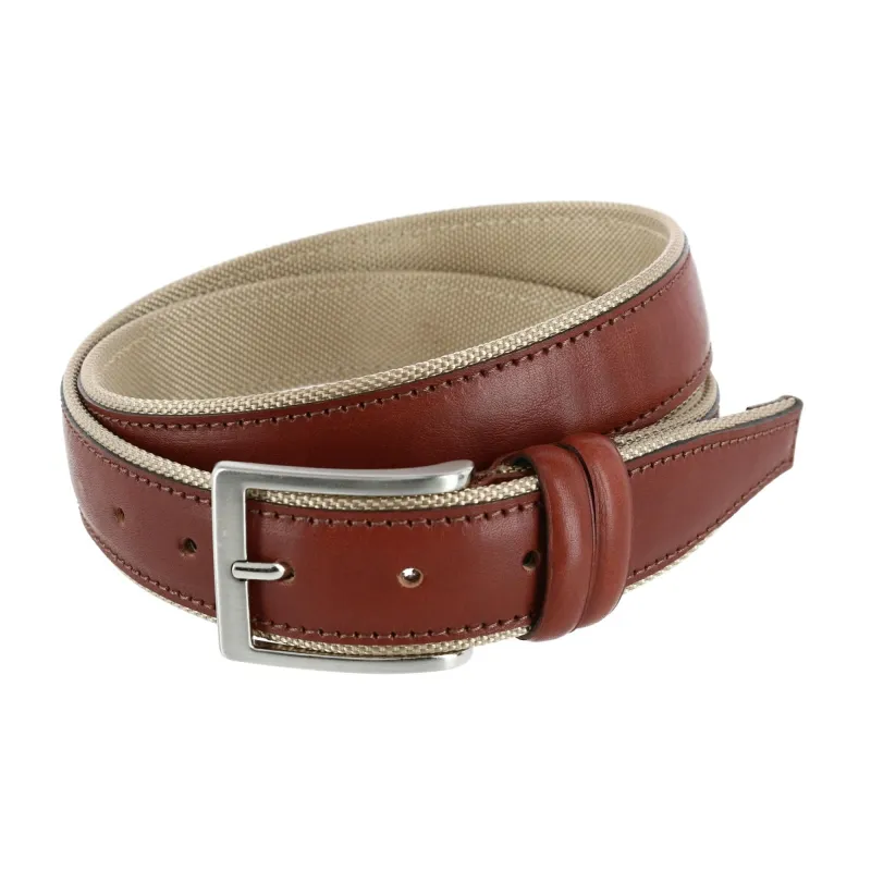 Trafalgar Men's The Back Nine Leather and Nylon Golf Belt sold by Belt Outlet