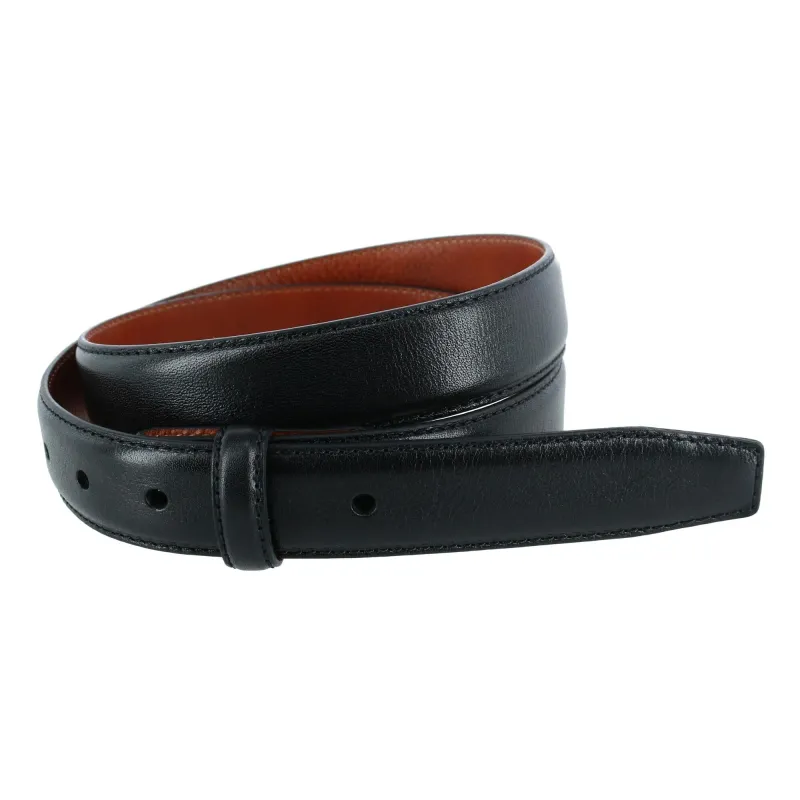 Trafalgar Pebble Grain Leather No Buckle Harness Belt Strap sold by Belt Outlet