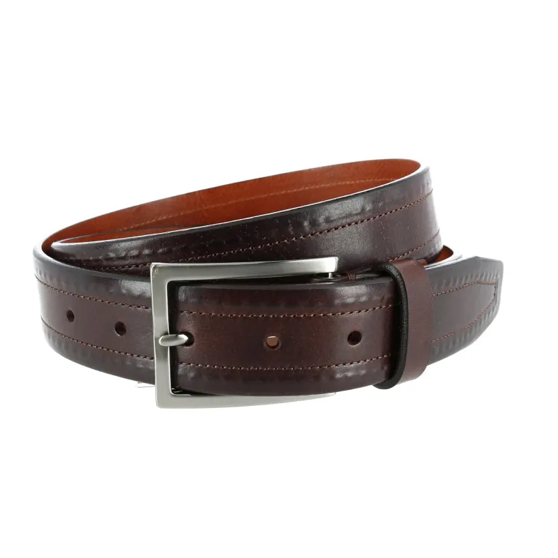 Trafalgar Wesley Covered Stitch Casual Leather Belt sold by Belt Outlet