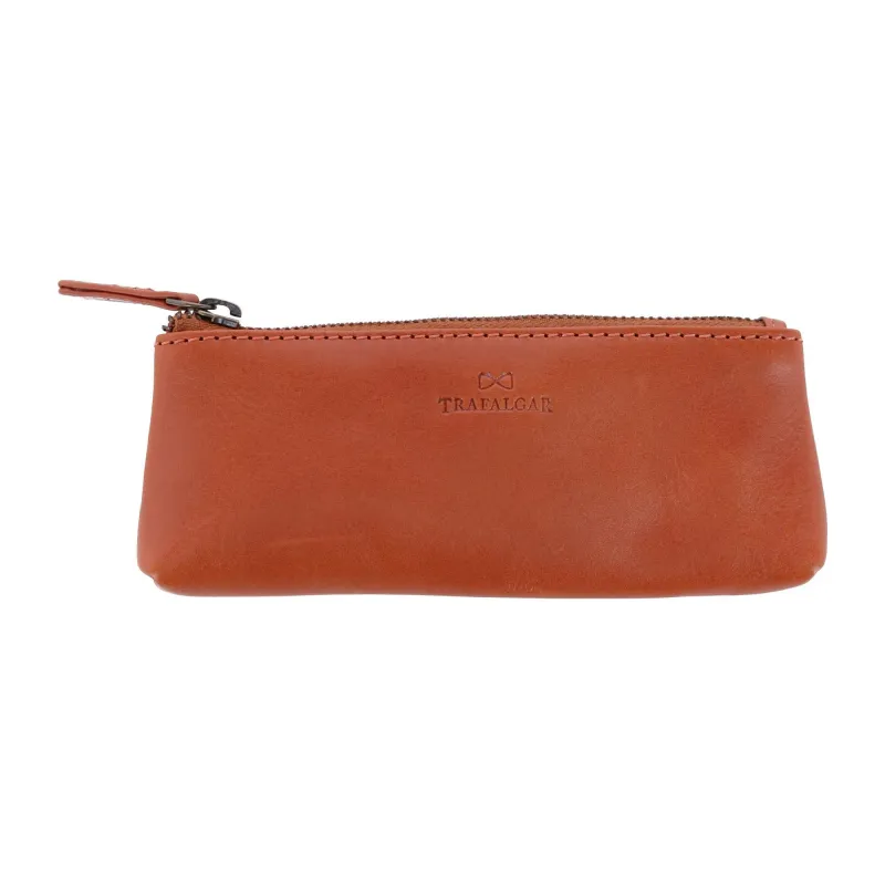 Trafalgar Sergio Leather Multimedia Elongated Zip Pouch made by Trafalgar