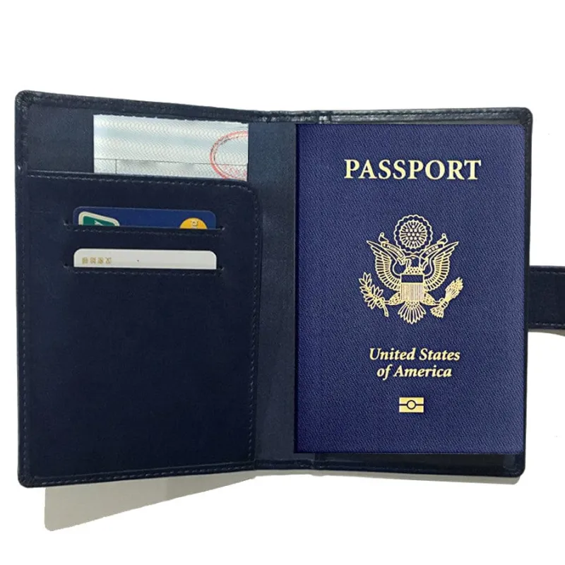 VistaShops Unisex Passport Wallet with RFID Safe Lock made by Belt Outlet