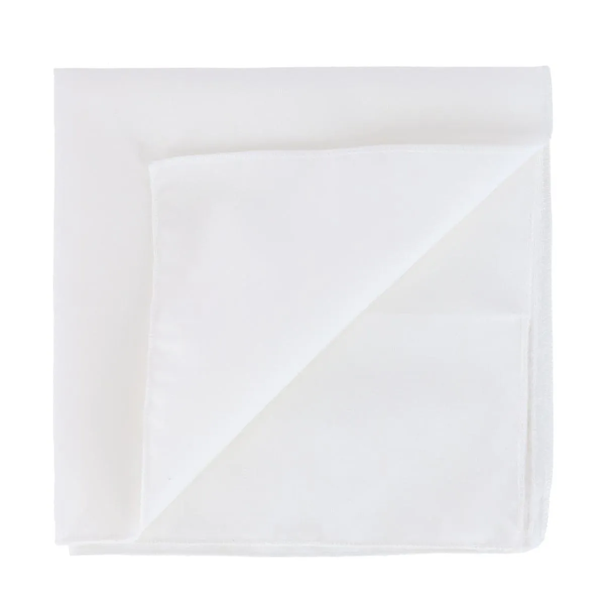 CTM® All Cotton 15x15 inch Solid White Cotton Handkerchief (1 Pack) sold by Belt Outlet product image thumbnail 4