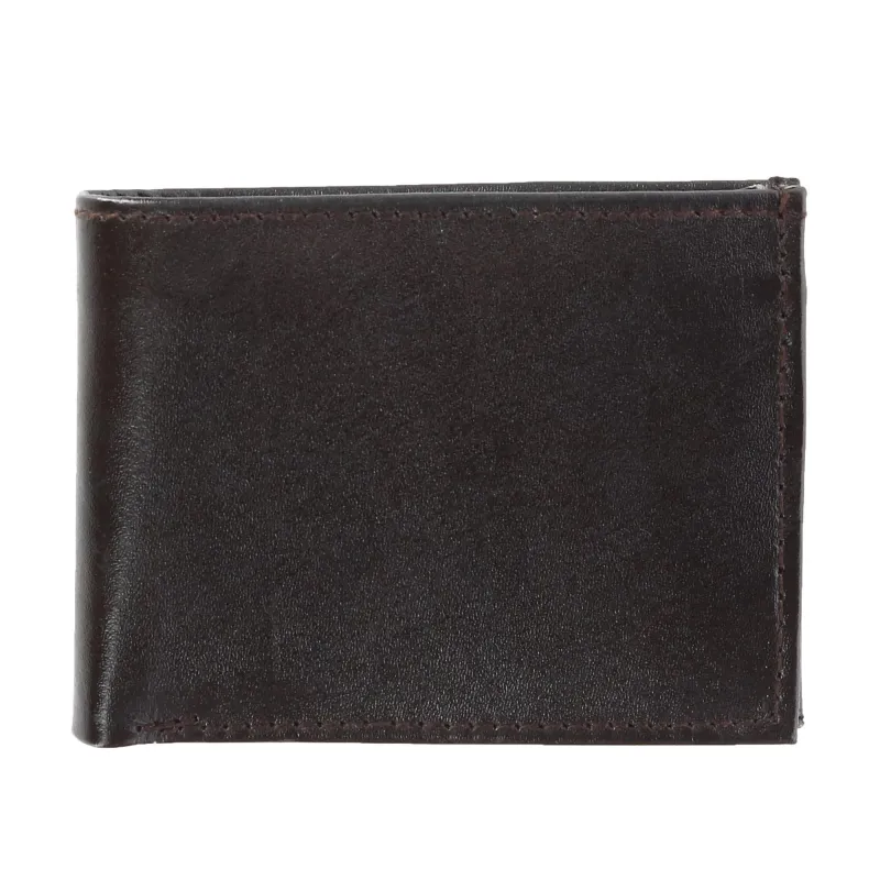 CTM® Men's Leather Bifold Wallet with Snap Insert Cover sold by Belt Outlet