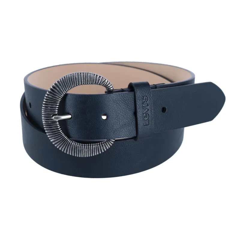 Levis Women's Rounded Embossed Buckle Belt sold by Belt Outlet