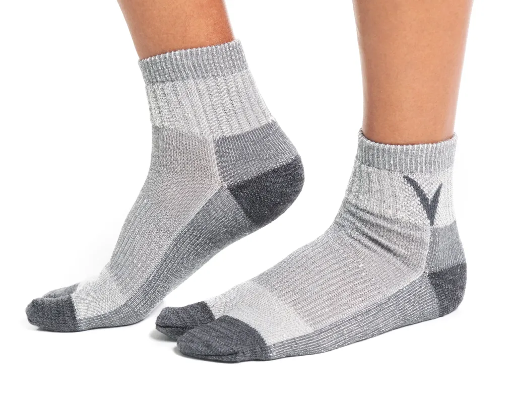 V-Toe Socks, Inc Unisex Light Grey Wool Socks sold by Belt Outlet