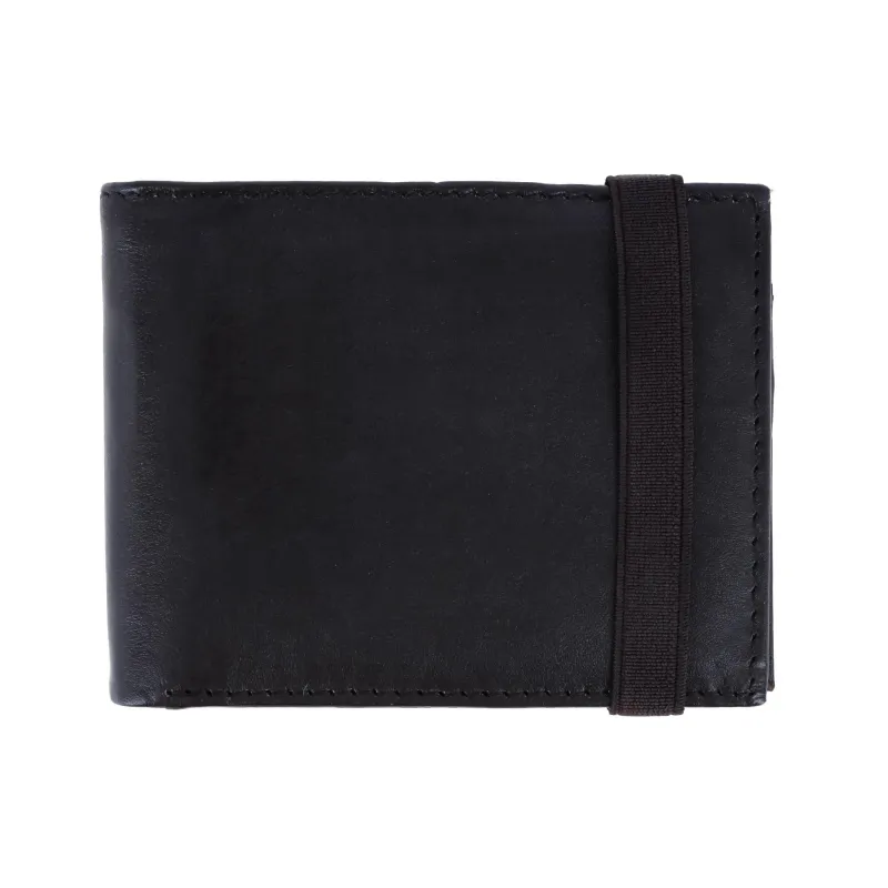 CTM® Men's Bifold Wallet with Elastic Keeper Strap sold by Belt Outlet