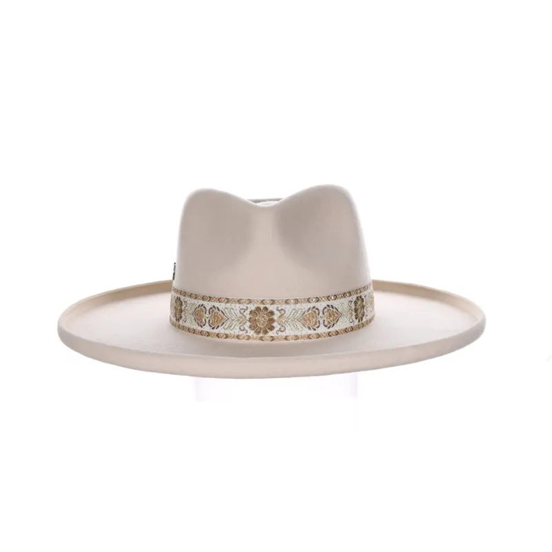 Biltmore Vintage Couture Women's Darlin Wool Felt Teardrop Fedora made by Belt Outlet