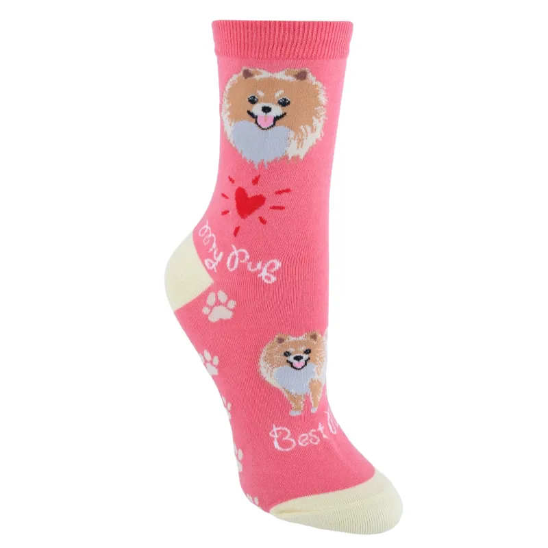 CTM® Women's My Pup Crew Novelty Socks sold by Belt Outlet