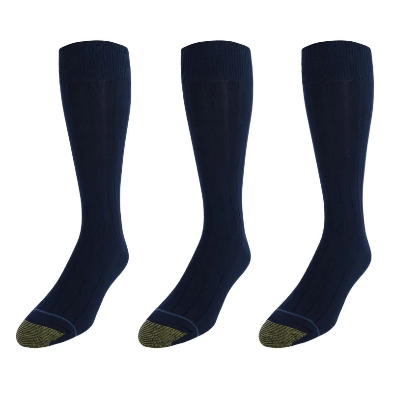 Gold Toe Mens Hampton Casual Dress Socks (Pack of 3) made by Gold Toe