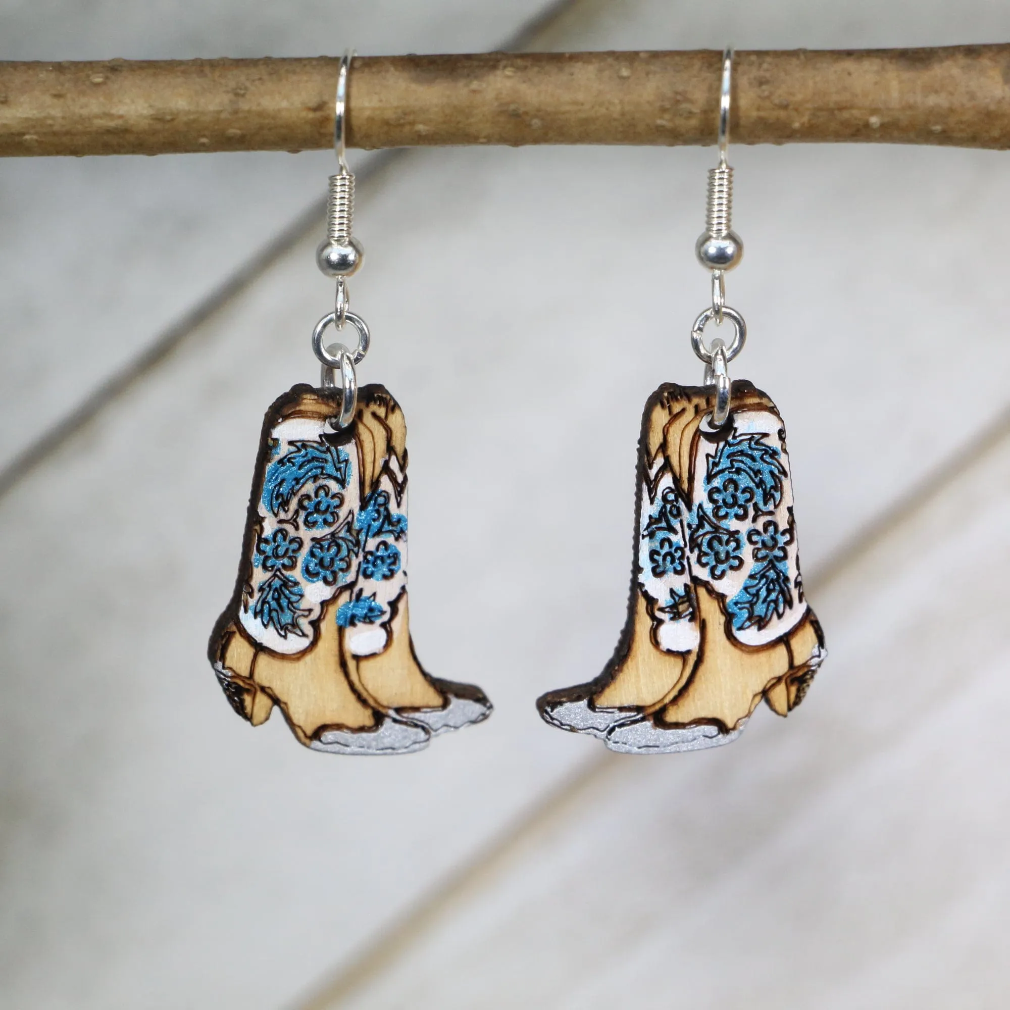 Cate's Concepts, LLC Women's Western Cowboy Boots Dangle Earrings sold by Belt Outlet product image thumbnail 2