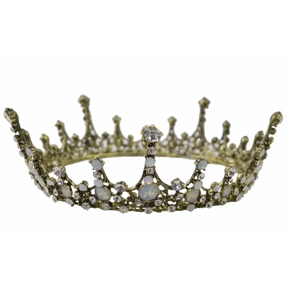 The Bullish Store Women's Moonlight Ice Queen Opal Crown Tiara in Silver or Gold sold by Belt Outlet product image thumbnail 3