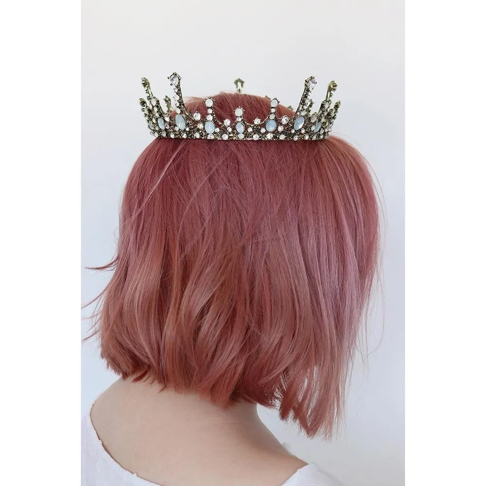 The Bullish Store Women's Moonlight Ice Queen Opal Crown Tiara in Silver or Gold sold by Belt Outlet product image thumbnail 4