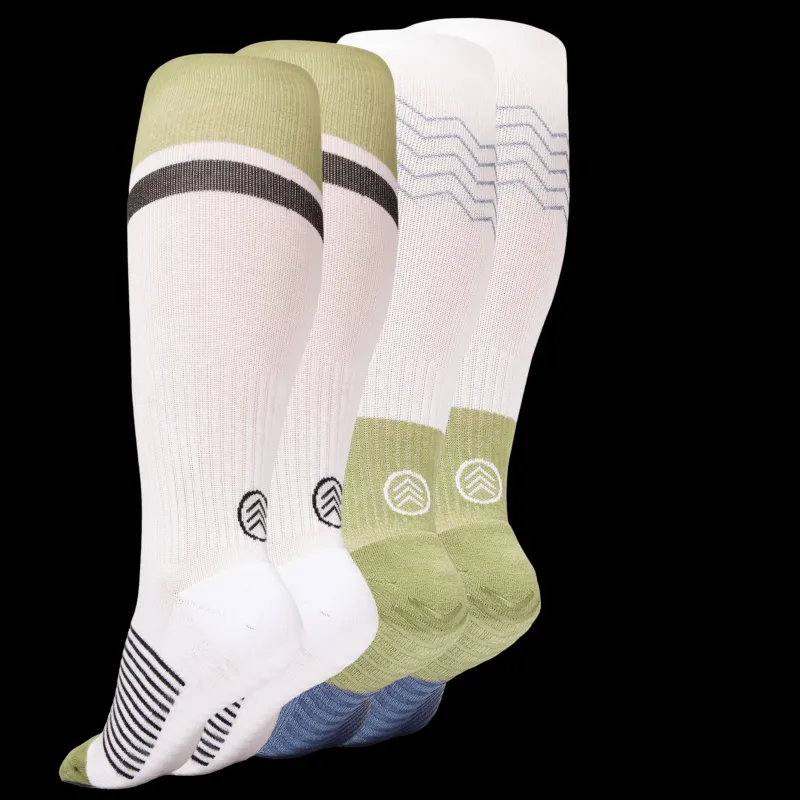 Gripjoy Men's Extended Size Compression Socks with Grips (Pack of 2) made by Belt Outlet