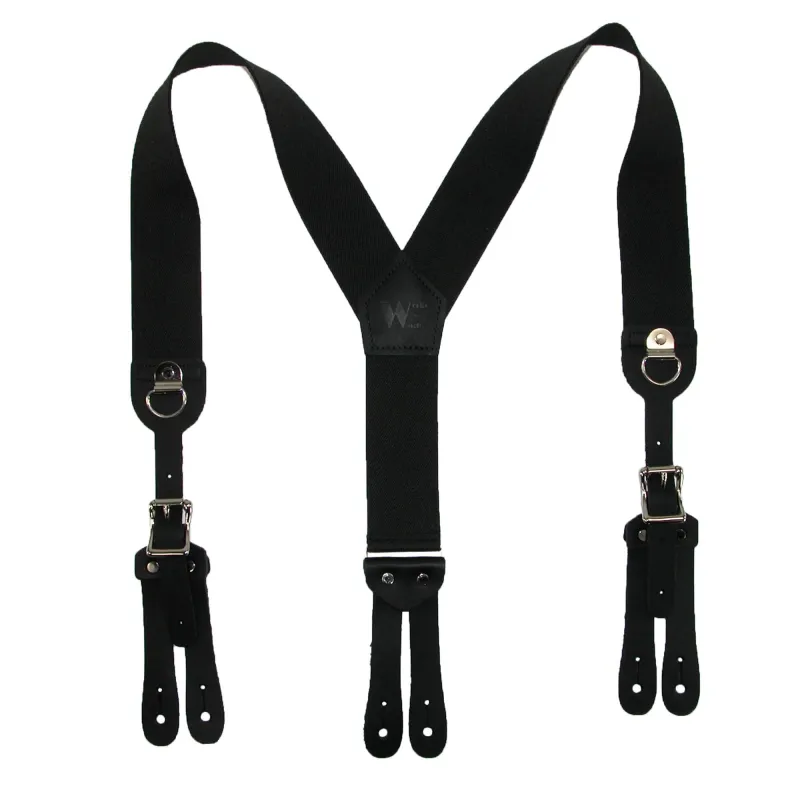 Welch Men's Elastic Cinch Up Y-Back Suspenders (Tall Available) made by Belt Outlet