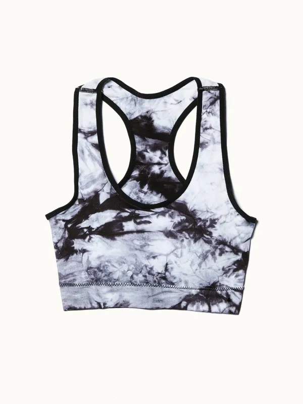ALAMAE Women's Dani Tie-Dye Bra in Black sold by Belt Outlet