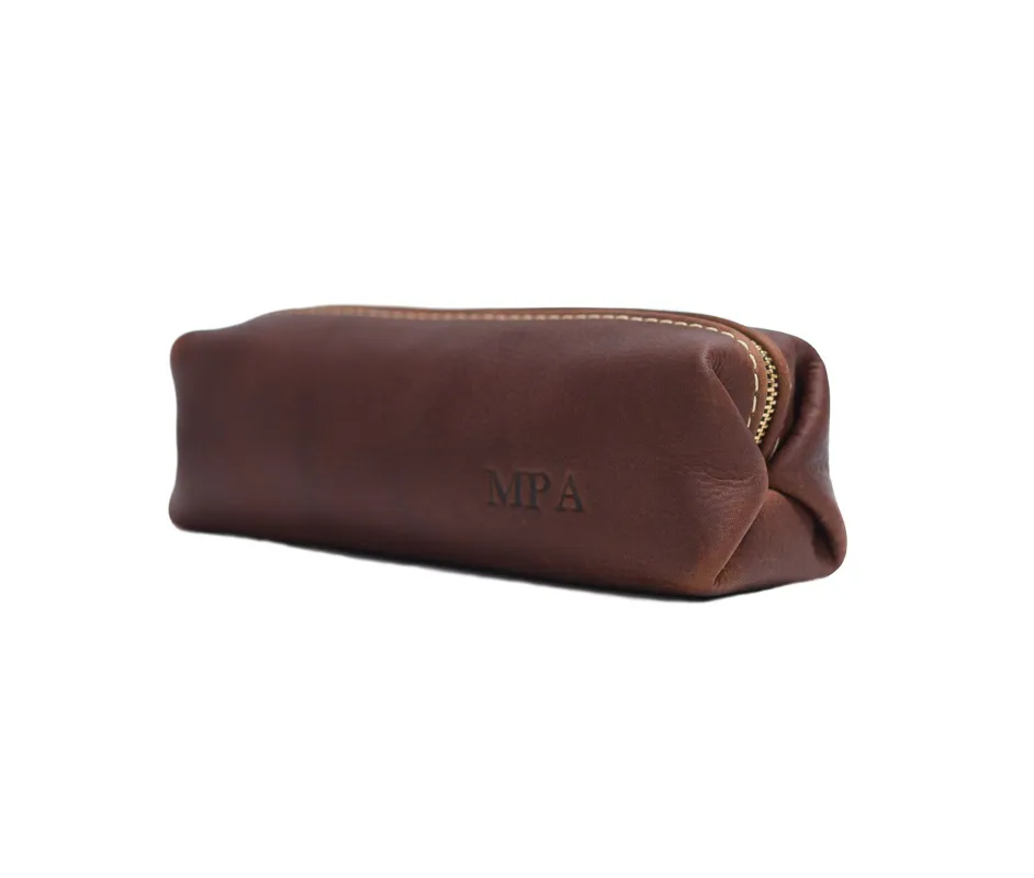 Lifetime Leather Co Men's Minimalist Shave Bag made by Belt Outlet