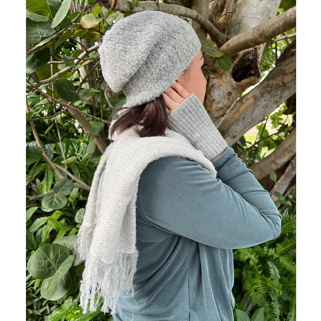 SLATE + SALT Women's Gray Minimalist Alpaca Fingerless Gloves sold by Belt Outlet product image thumbnail 2