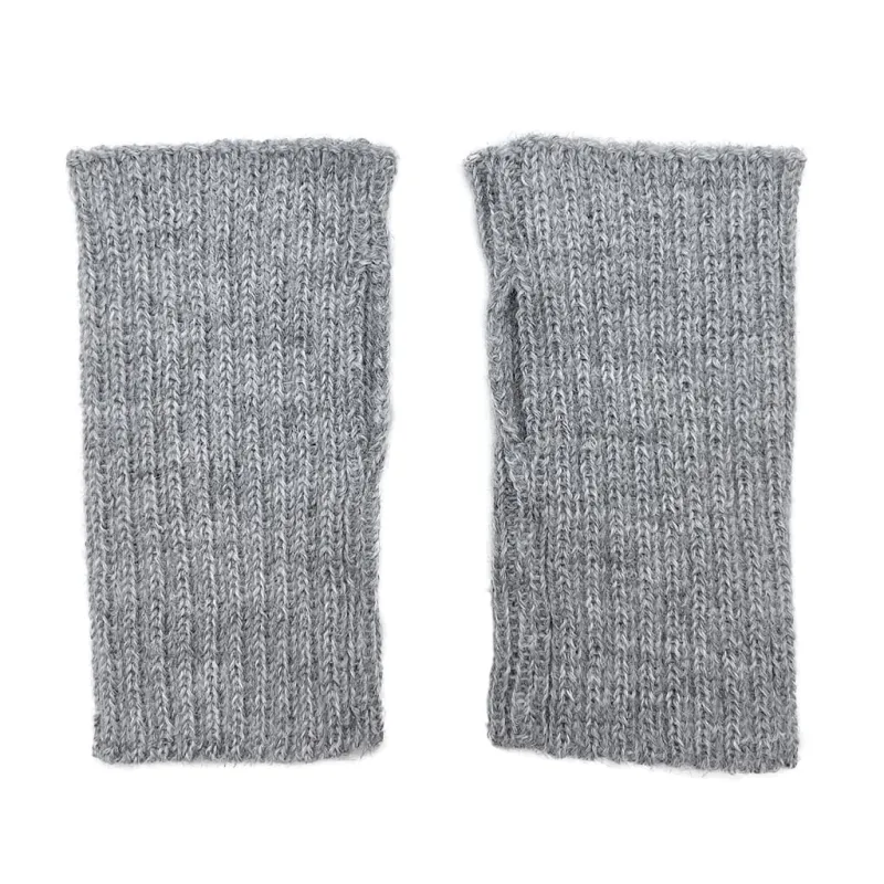 SLATE + SALT Women's Gray Minimalist Alpaca Fingerless Gloves sold by Belt Outlet