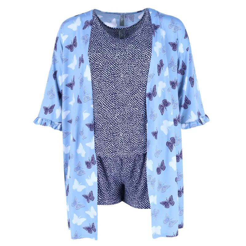 PJ Couture Women's Tank Top and Shorts with Robe Sleep Set sold by Belt Outlet