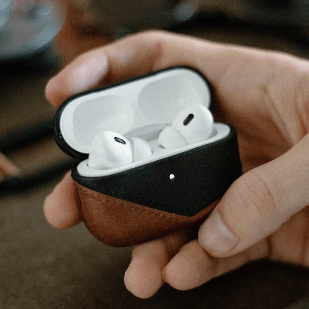 Bullstrap Men's Leather AirPods Case with Micofiber Internal Lining sold by Belt Outlet product image thumbnail 5