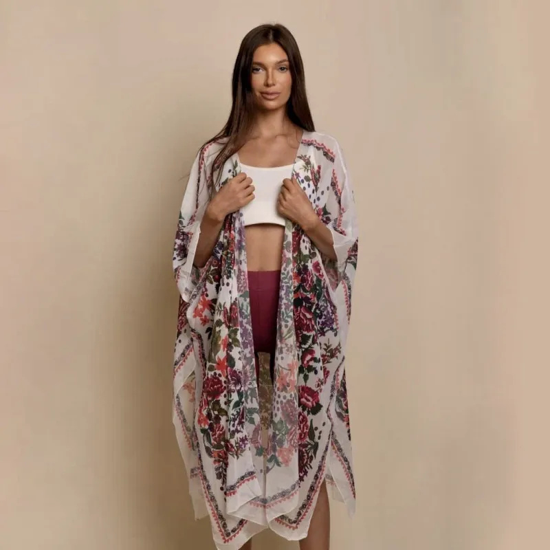 ClaudiaG Collection Women's New York Kimono made by Belt Outlet