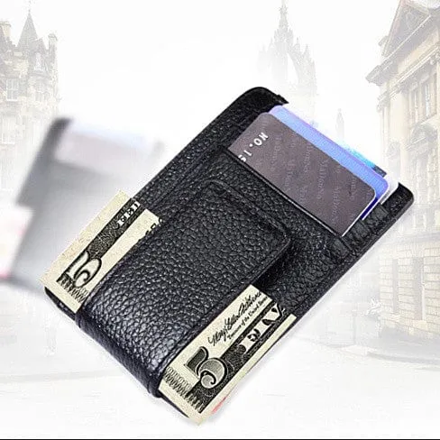 VistaShops Men's Money Clip with RFID Safe Wallet sold by Belt Outlet