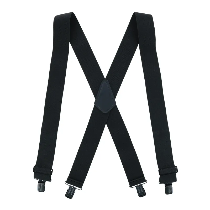 Perry Suspenders™ Men's Big & Tall Solid Color X-Back Clip-End Suspenders made by Belt Outlet