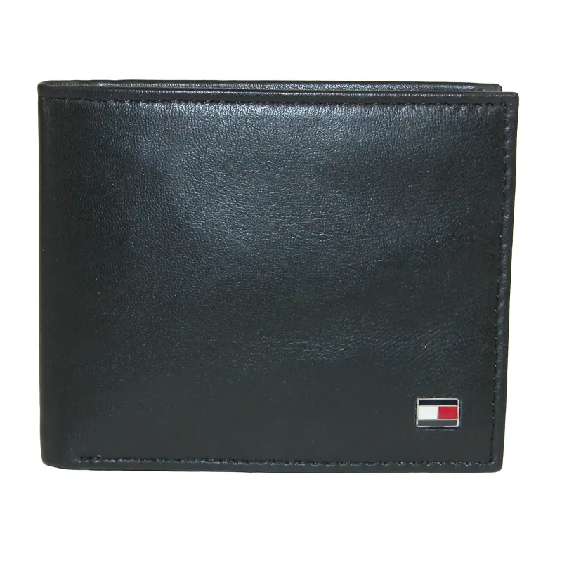 Tommy Hilfiger Men's Leather Oxford Slim Bifold Wallet made by Tommy Hilfiger