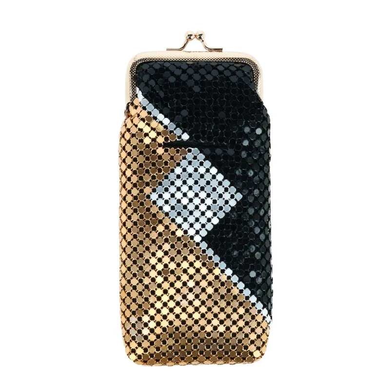 CTM® Women's Mesh Pattern Cigarette Case with Lighter Pocket & Kiss Lock Closure sold by Belt Outlet