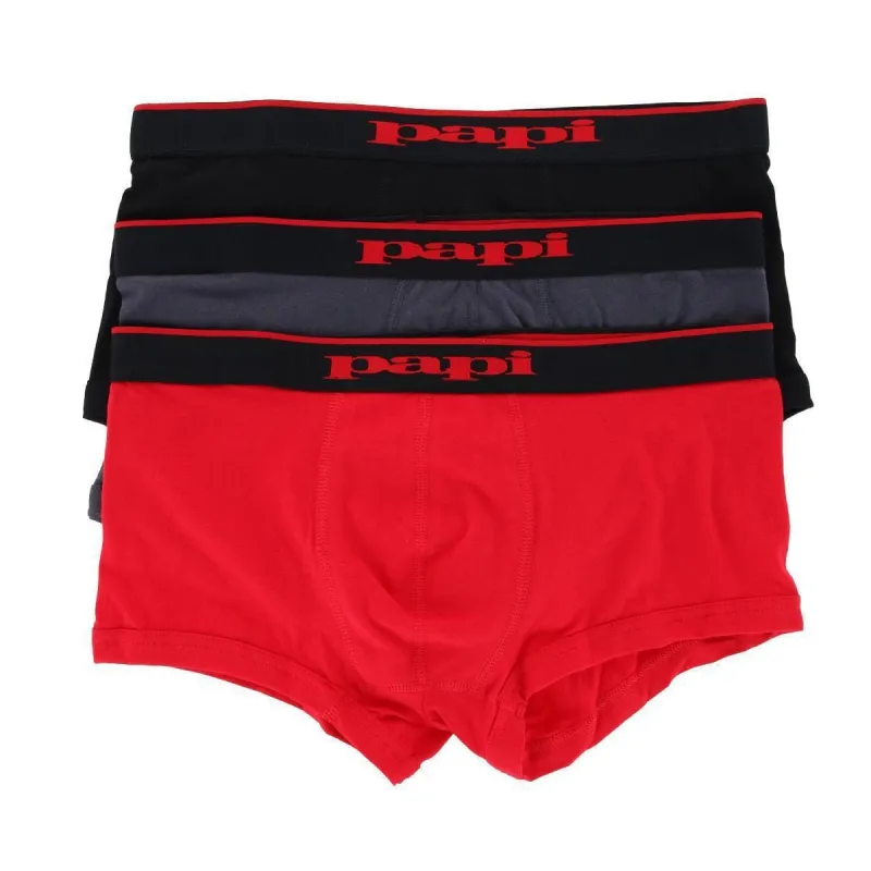 Papi Men's Solid Brazilian Cut Trunks (3 Pack) sold by Belt Outlet