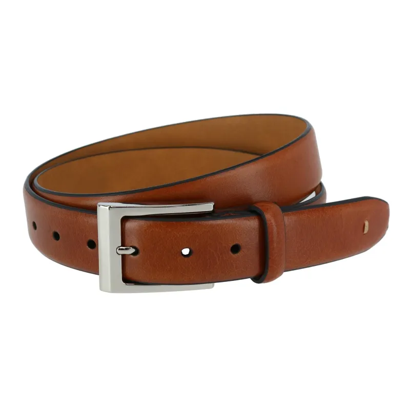 Trafalgar Men's Pebble Grain Leather Belt made by Trafalgar