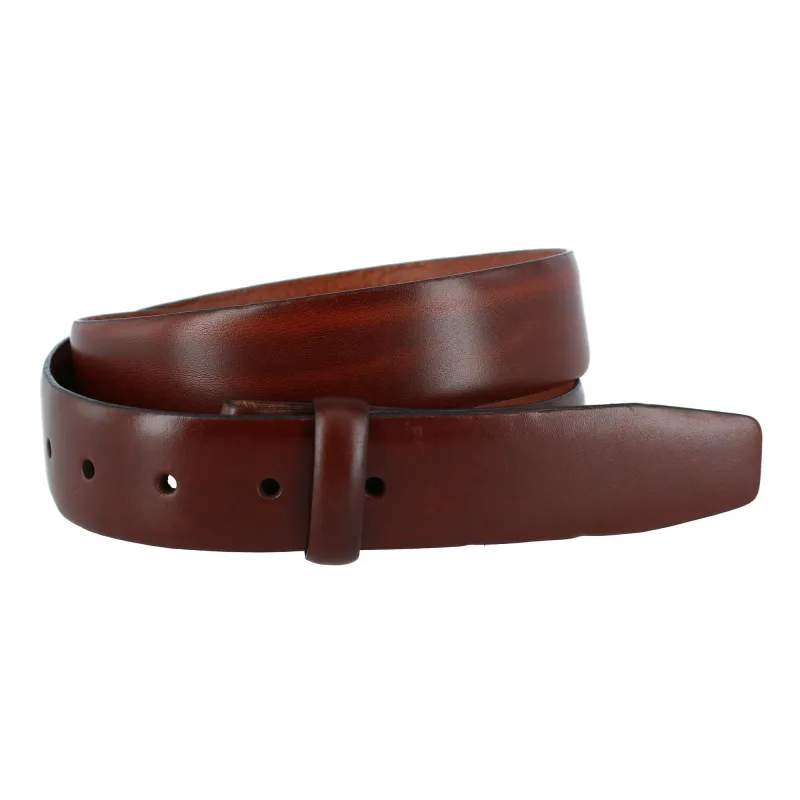 Trafalgar Men's Cortina Leather No Buckle Belt Strap sold by Belt Outlet