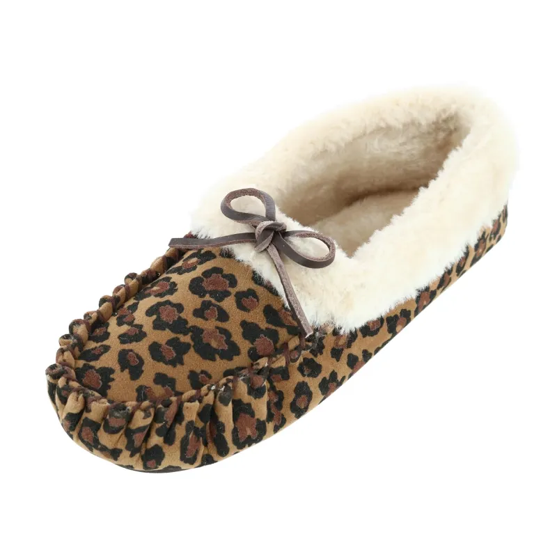 Blazin Roxx Women's Kate Leopard Print Moccasin Slipper sold by Belt Outlet