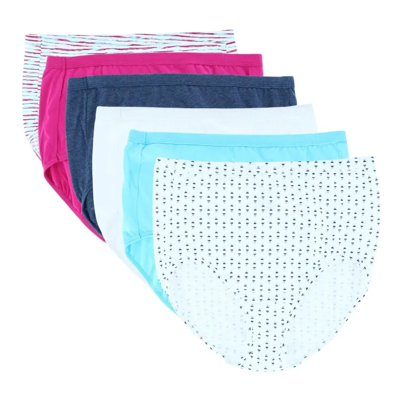 Fruit of the Loom Women's Plus Size Fit For Me Assorted Brief (6 Pack) sold by Belt Outlet