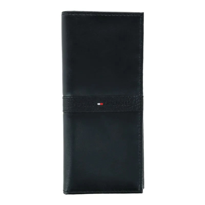 Tommy Hilfiger Men's Leather Ranger RFID Checkbook Cover Secretary Wallet made by Tommy Hilfiger