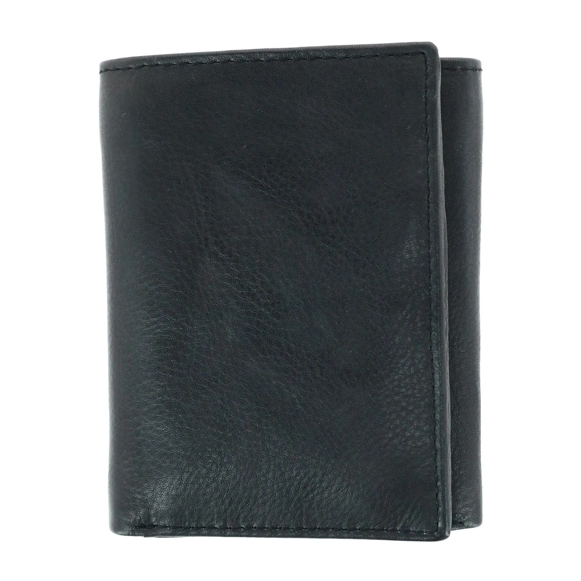 CTM® Men's American Bison Leather RFID Trifold Wallet sold by Belt Outlet product image thumbnail 2