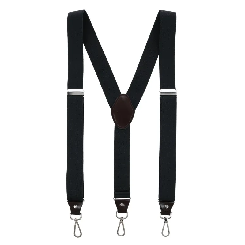 CTM® Men's 1.375 Inch Wide Suspender with Drop Tab Swivel Hook Ends made by Belt Outlet