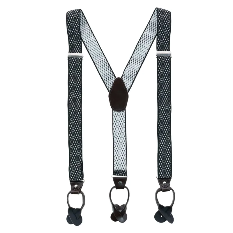 CTM® Men's 1.375 Inch Wide Dress Y-Back Button-End Suspenders sold by Belt Outlet