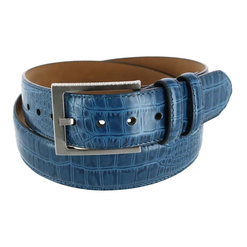 Greg Norman Men's Croco Print Leather Belt sold by Belt Outlet
