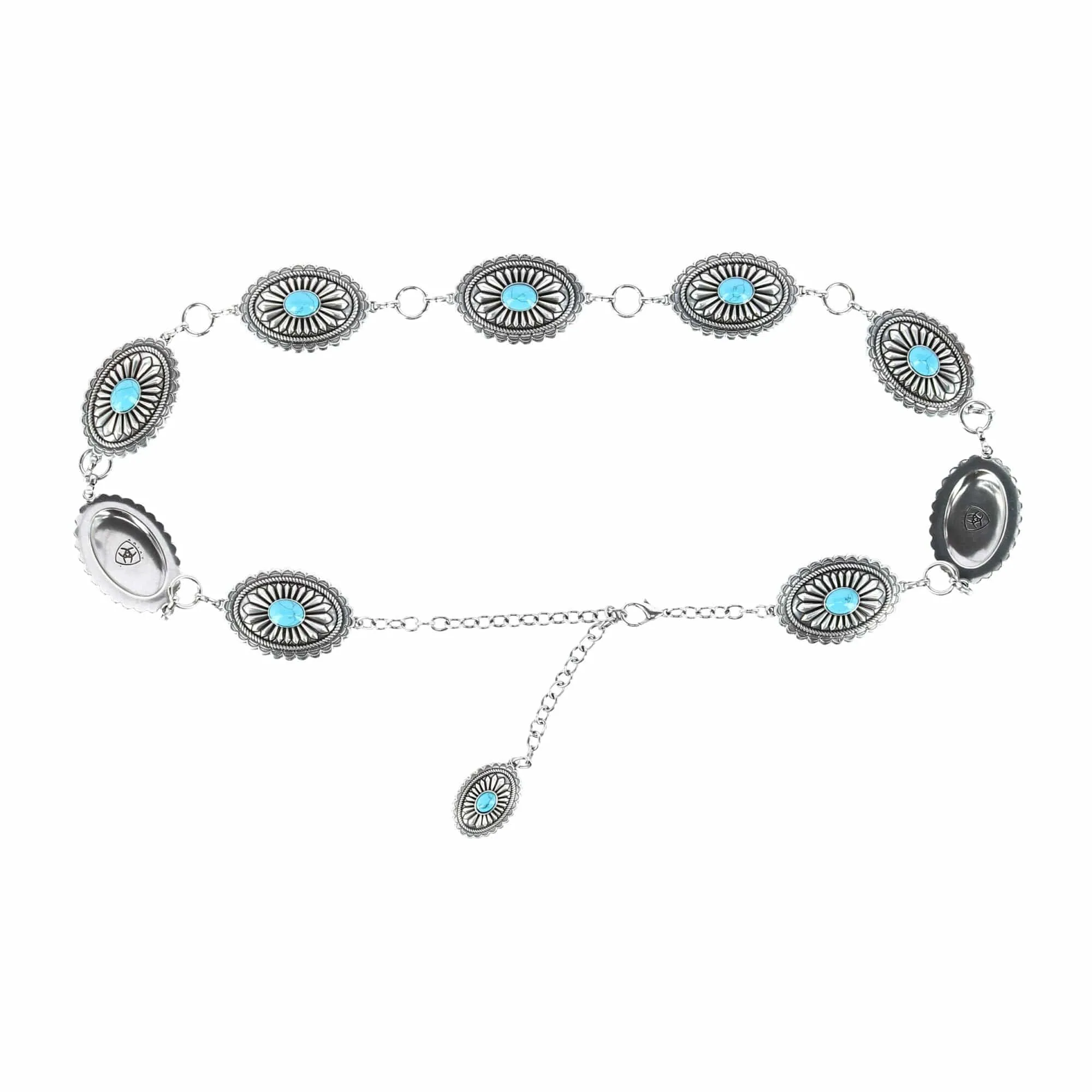 Ariat Women's Concho Chain Belt with Turquoise sold by Belt Outlet