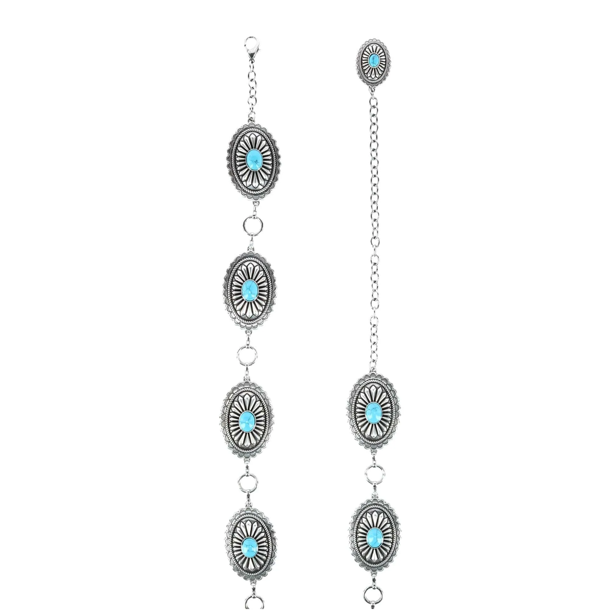 Ariat Women's Concho Chain Belt with Turquoise sold by Belt Outlet product image thumbnail 4