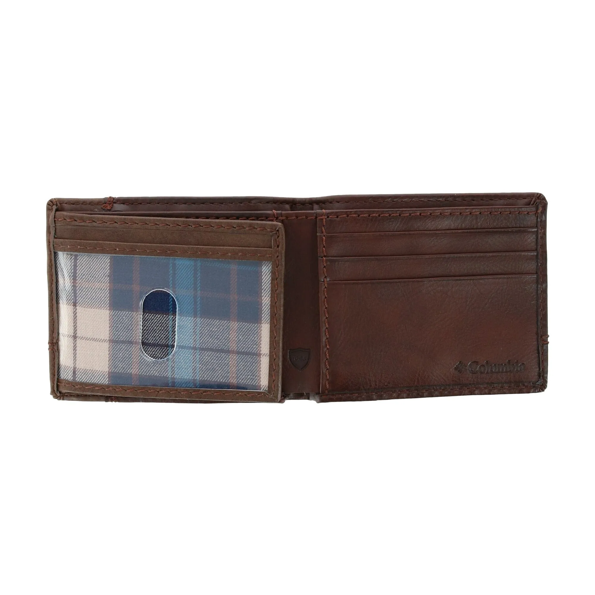 Columbia Men's Leather RFID Slim Bifold Wallet with Exterior Pocket sold by Belt Outlet product image thumbnail 5