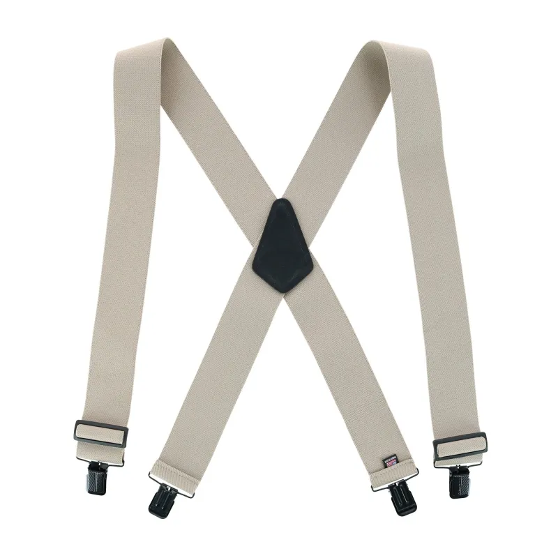 Perry Suspenders™ Men's Solid Color X-Back Clip-End Suspenders made by Belt Outlet