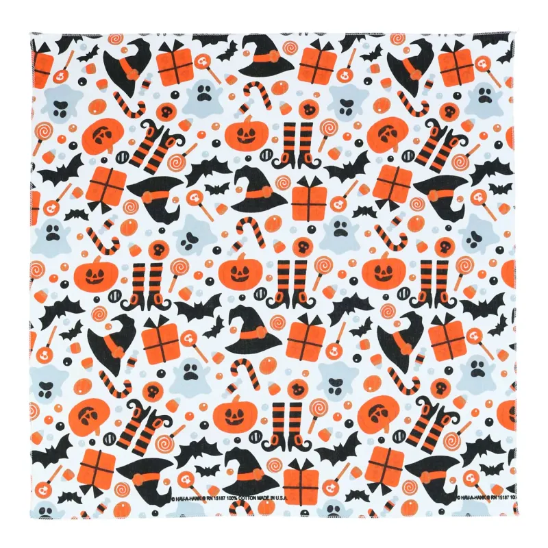 CTM® Witches and Hats Halloween Print Holiday Bandana sold by Belt Outlet