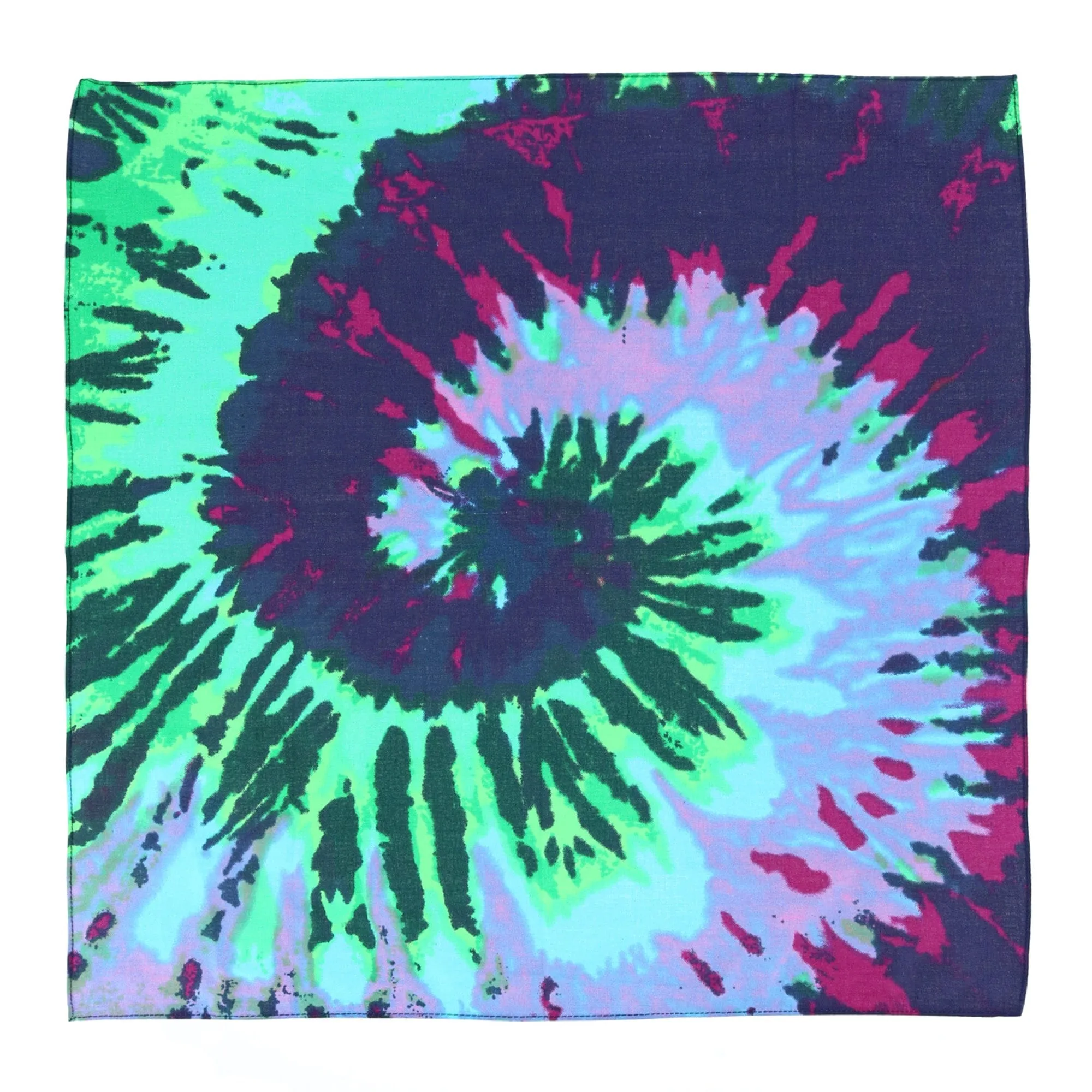 CTM® Bright Tie Dye Print Bandana sold by Belt Outlet product image thumbnail 2